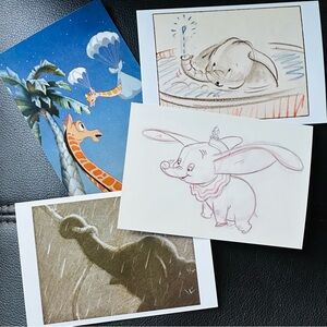 NEW Dumbo Classic Disney Set of 4 Postcards